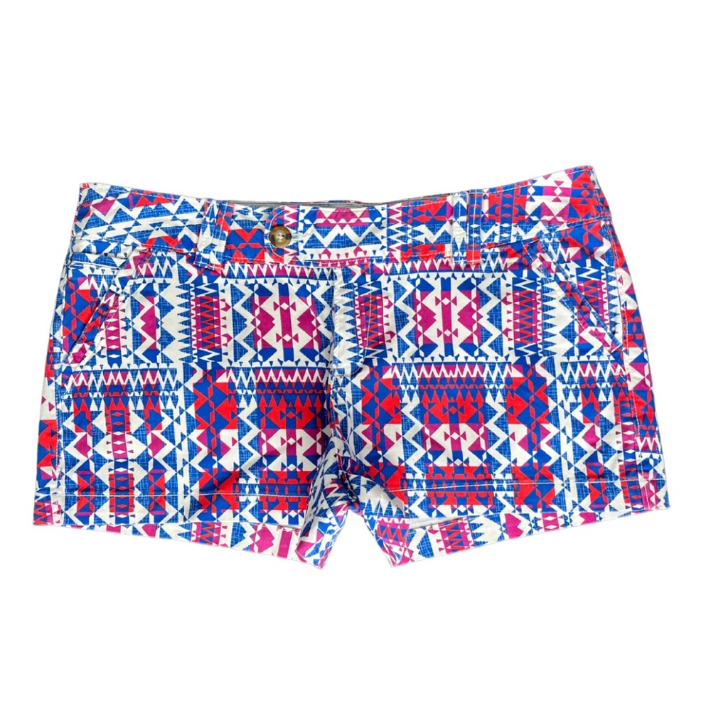 RED CAMEL•SIZE 13•AZTEC/GEOMETRIC PRINT SHORTS•5 POCKETS